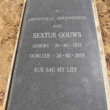 GOUWS Sextus 1933-2015