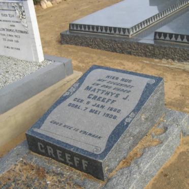 GREEFF Matthys J. 1880-1936