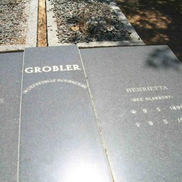 GROBLER Henrietta  nee SLABBERT 1899-1977