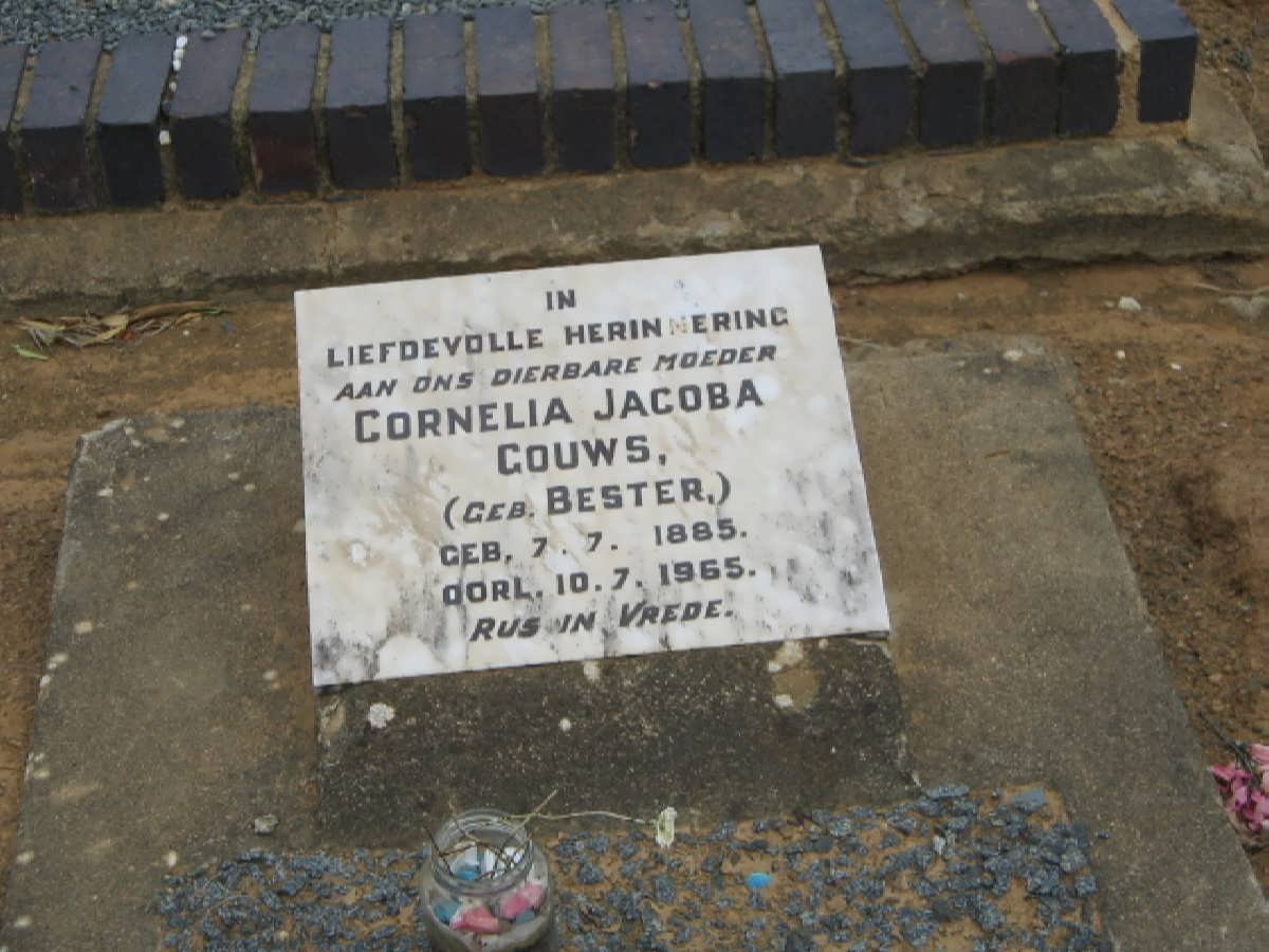 GOUWS Cornelia Jacoba nee BESTER 1885-1965