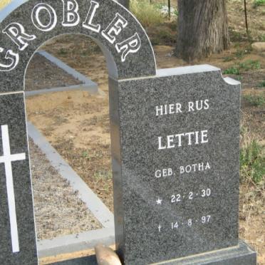 GROBLER Lettie 1930-1997