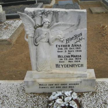 HEYDENRYCH Esther Anna 1921-1946 :: HEYDENRYCH Helena Maria 1924-1924