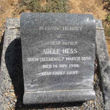 HESS Adele nee SEEBENS 1856-1950