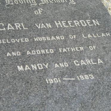 HEERDEN Carl, van 1901-1983