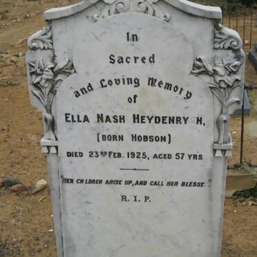 HEYDENRYCH Ella Nash nee HOBSON -1925