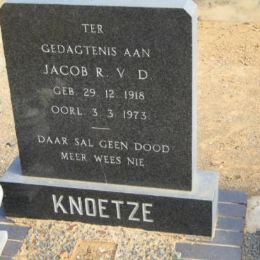 KNOETZE Jacob R.V.D. 1918-1973