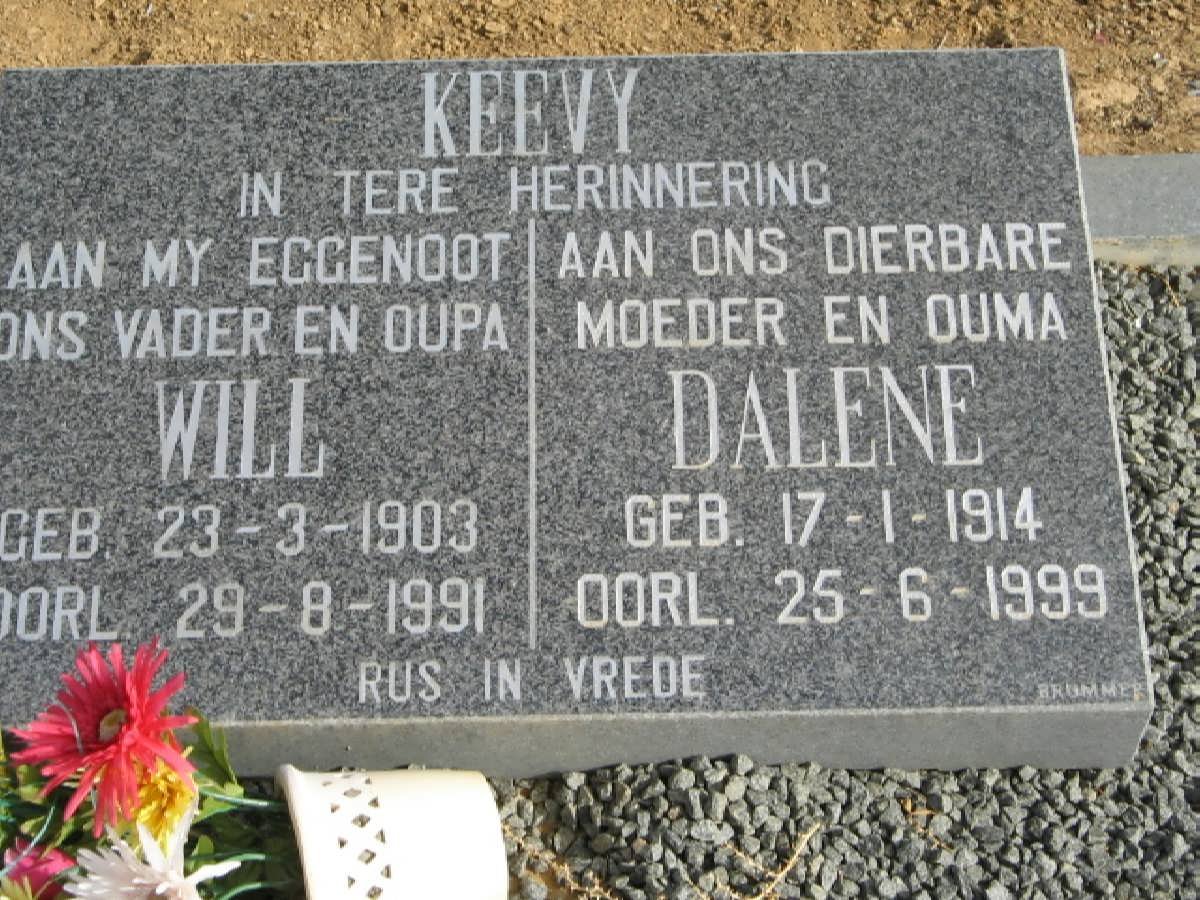 KEEVY Will 1903-1991 &amp; Dalene 1914-1999