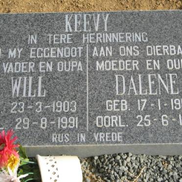 KEEVY Will 1903-1991 &amp; Dalene 1914-1999