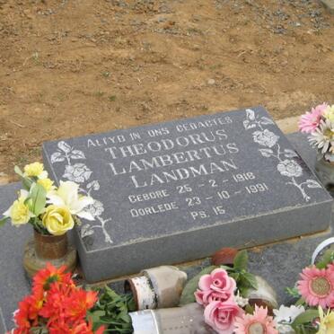 LANDMAN Theodorus Lambertus 1918-1991 