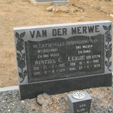 MERWE Wentzel C., van der 1900-1971 &amp; E.G. STEYN 1905-1979