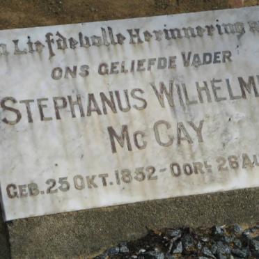 McCAY Stephanus Wilhelmus 1852-1894