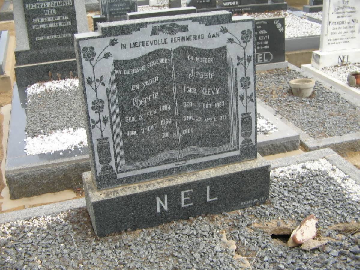 NEL Gerrie 1884-1963 &amp; Jessie KEEVY 1883-1971