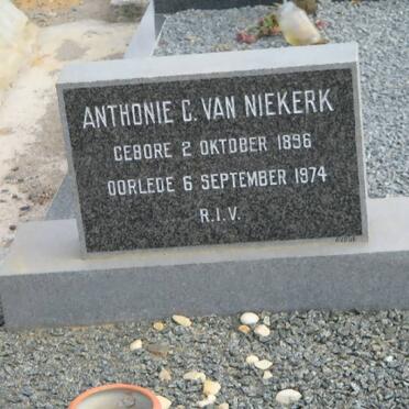 NIEKERK Anthonie C., van 1896-1974