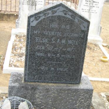 NELL Elsie S.A.M. 1877-1923