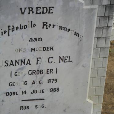 NEL Susanna F.C. geb GROBLER 1879-1968