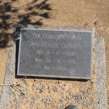 OLIVIER Jan Ocker 1880-1965