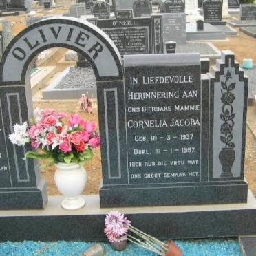 OLIVIER Barend Jacobus 1927-1978 &amp; Cornelia Jacoba 1937-1997