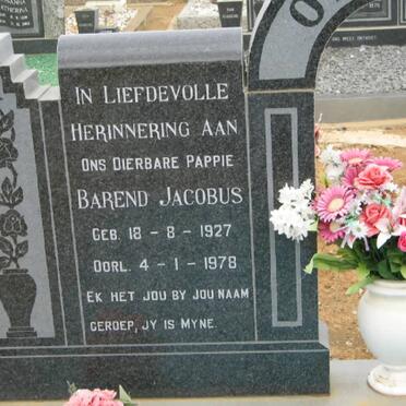 OLIVIER Barend Jacobus 1927-1978 &amp; Cornelia Jacoba 1937-1997