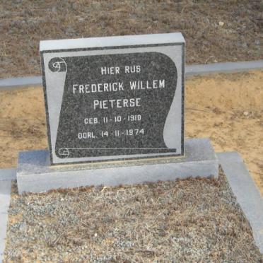 PIETERSE Frederick Willem 1910-1974