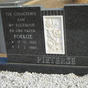 PIETERSE Poekoe 1932-1985