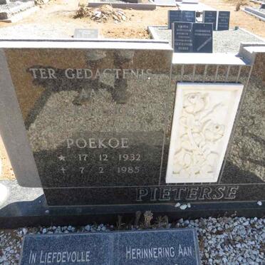 PIETERSE Poekoe 1932-1985 & Johanna 1939-2015 _1