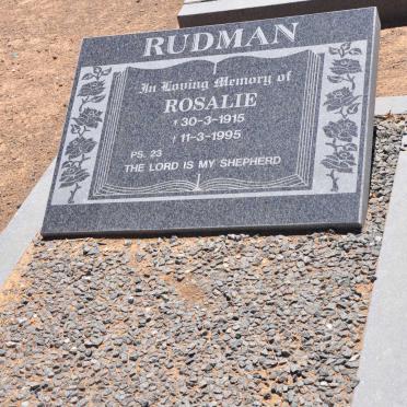 RUDMAN Rosalie 1915-1995