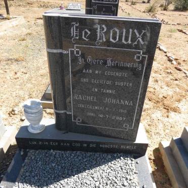 ROUX Rachel Johanna, le 1916-2007
