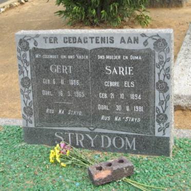 STRYDOM Gert 1886-1965 &amp; Sarie ELS 1894-1981