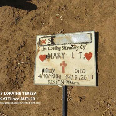 SCIOCATTI Mary Loraine Teresa nee BUTLER 1930-2011