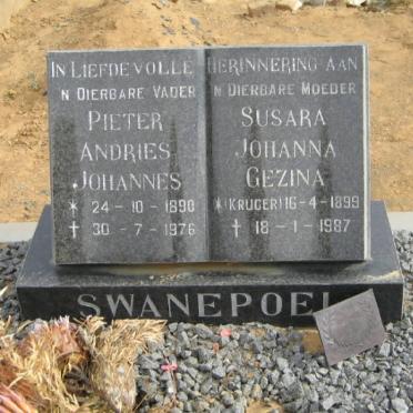 SWANEPOEL Pieter Andries Johannes 1890-1976 &amp; Susara Johanna Gezina 1899-1987