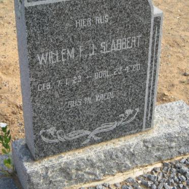 SLABBERT Willem F.J. 1923-1960
