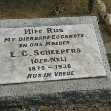 SCHEEPERS E.C. nee NEL 1875-1938
