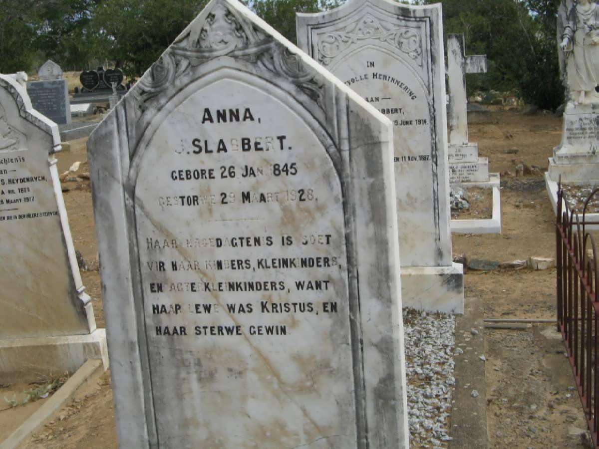 SLABBERT Anna J. 1845-1926