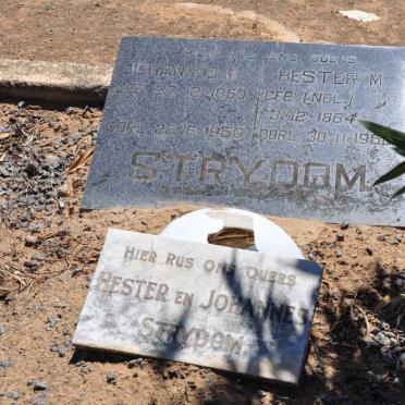 STRYDOM Johannes M. 1860-1950 &amp; Hester M. NEL 1864-195?