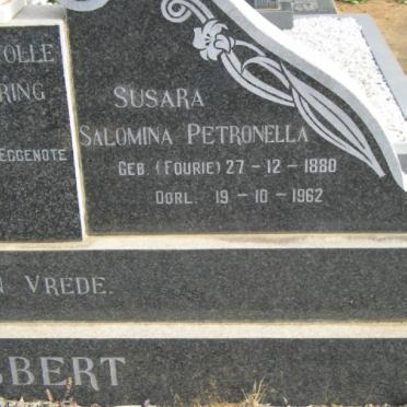 SLABBERT Susara Salomina Petronella geb FOURIE 1880-1962