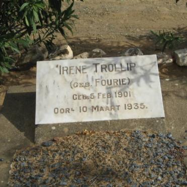 TROLLIP Irene nee FOURIE 1901-1935