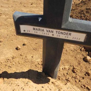 TONDER Maria, van 1934-2022