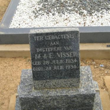 VISSER Dogtertjie 1934-1934