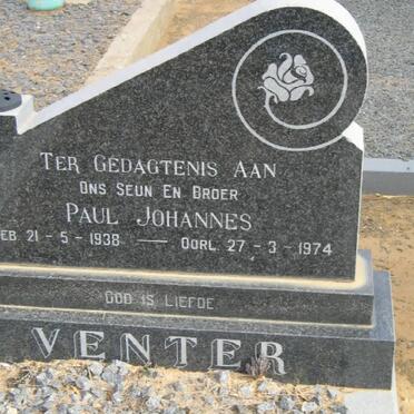 VENTER Paul Johannes 1938-1974
