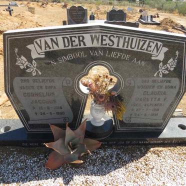 WESTHUIZEN Cornelius Jacobus 1914-1990 & Claudia Maretta F. WEPENER 1916-1991 :: ? Barend 1941-2020 :: ? Boetie 1949-2023_2