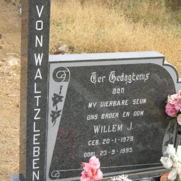 WALTZLEBEN Willem J., von 1979-1995