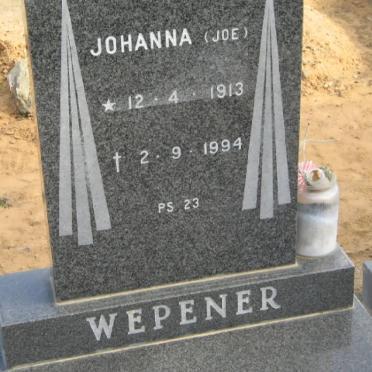 WEPENER Johanna 1913-1994
