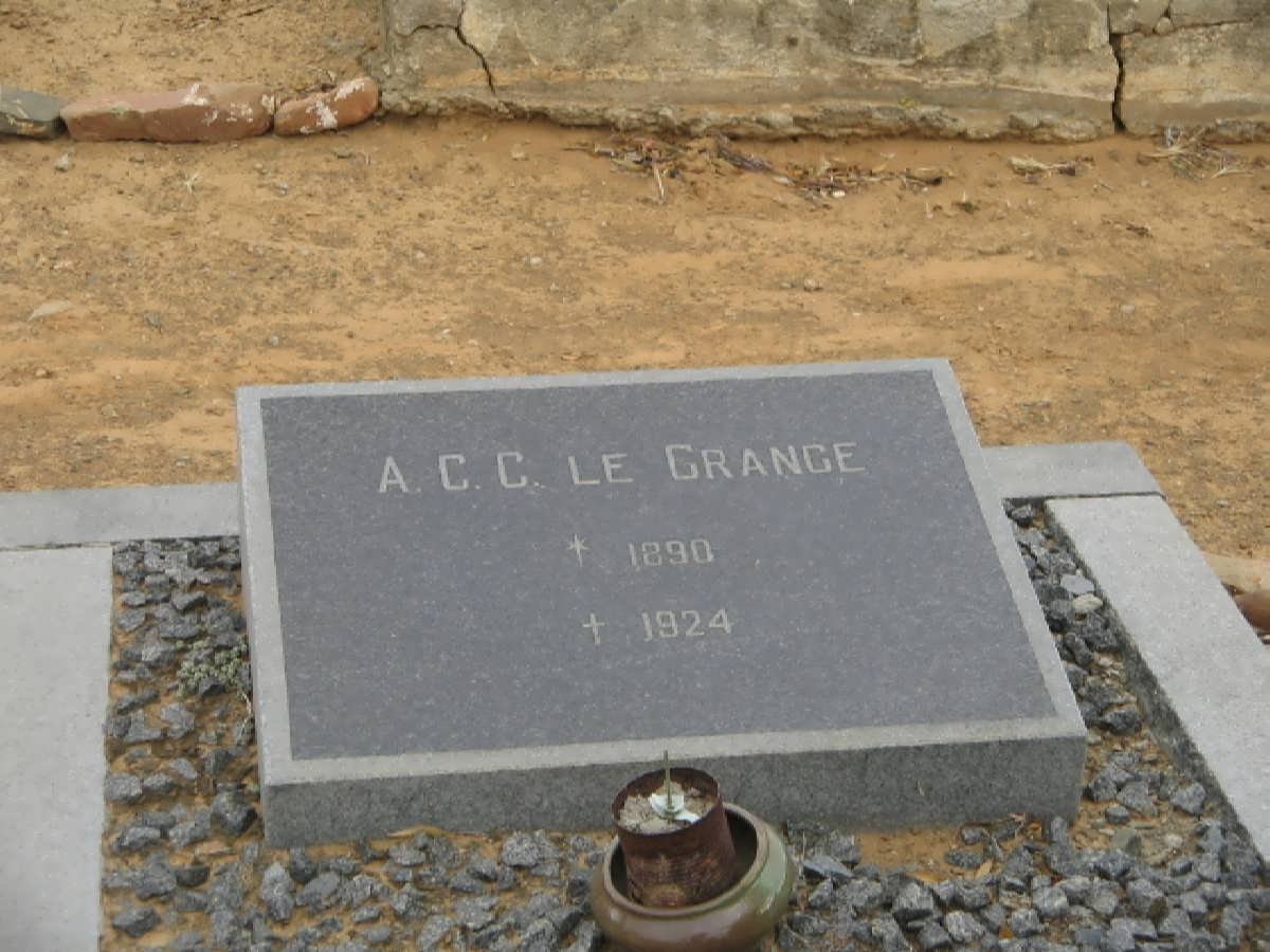 GRANGE A.C.C., le 1890-1924