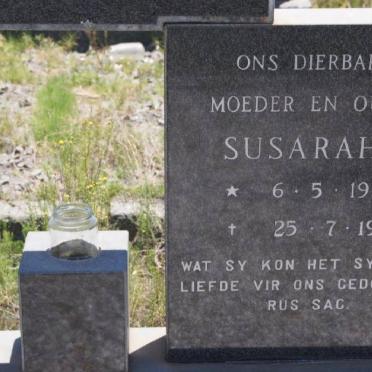 GERBER Stephanus J. 1899-1970 &amp; Susarah M. 1907-1981
