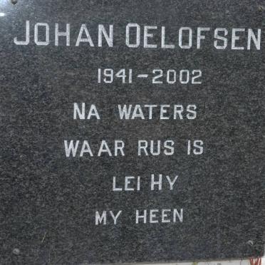 OELOFSEN Johan 1941-2002