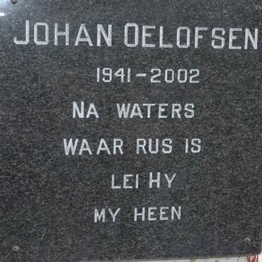 OELOFSEN Johan 1941-2002