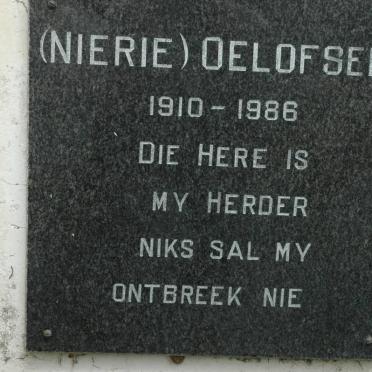 OELOFSEN Nierie 1910-1986