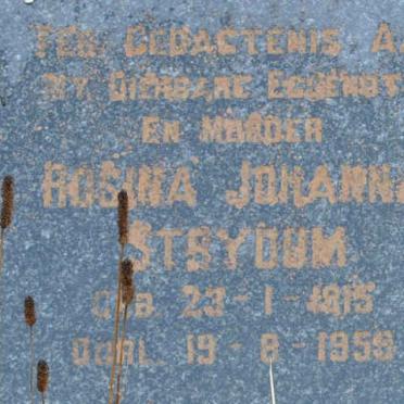 STRYDOM Rosina Johanna 1915-1959