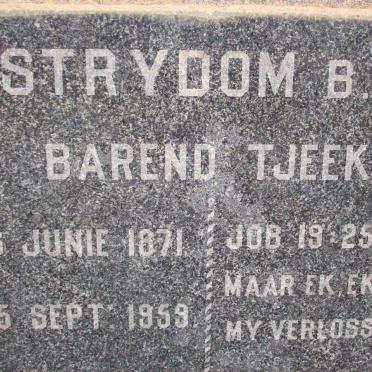STRYDOM B.W. 1871-1959