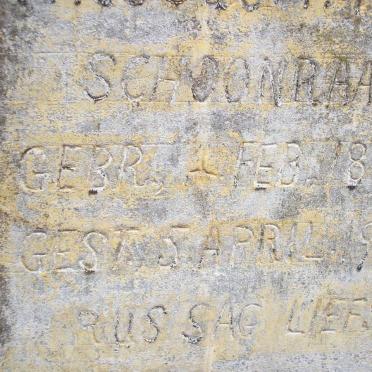 SCHOONRAAD ? 1879-1950